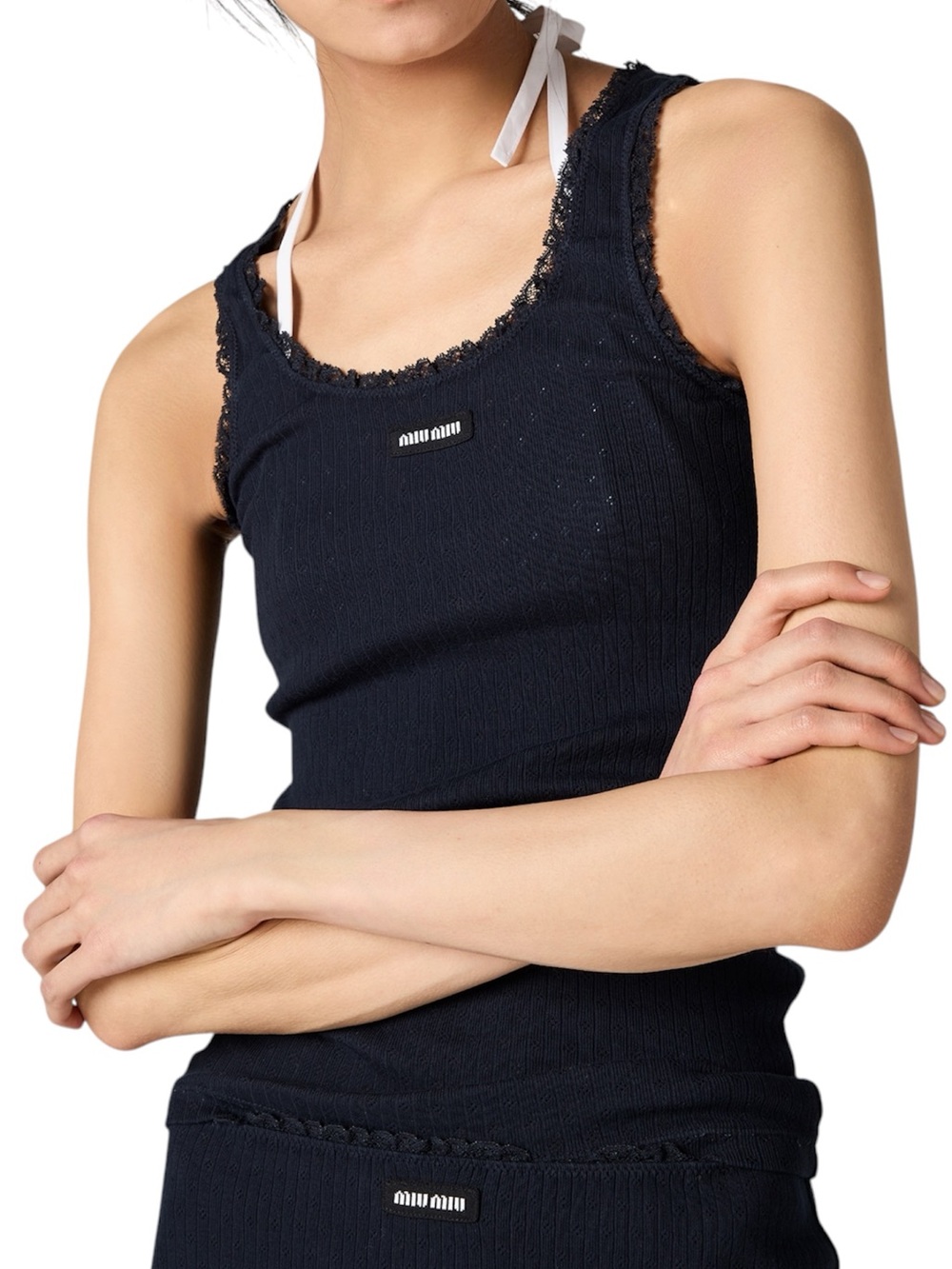 Miu Miu Garment-dyed cotton tank top It38 - Picture 2 of 6